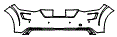 Rear Bumper Kit pattern for the 2023 Audi TT