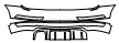 Rear Bumper Kit pattern for the 2017 Audi Q3