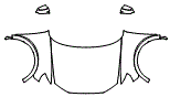 Full Hood, Fender and Mirror Kit pattern for the 2019 Audi Q3