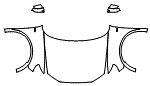 Full Hood, Fender and Mirror Kit pattern for the 2019 Audi Q3