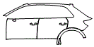 Door and Rear Fender Kit pattern for the 2019 Audi Q3