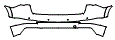 Rear Bumper Kit pattern for the 2019 Audi Q3
