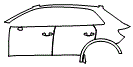 Door and Rear Fender Kit pattern for the 2019 Audi Q3
