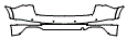 Rear Bumper Kit pattern for the 2019 Audi Q3