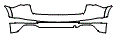Rear Bumper Kit pattern for the 2019 Audi Q3