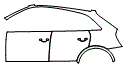 Door and Rear Fender Kit pattern for the 2016 Audi Q3