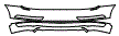 Rear Bumper Kit pattern for the 2017 Audi Q3