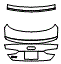 Trunk Lid Kit pattern for the 2025 Audi RS5 Sportback