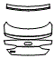 Trunk Lid Kit pattern for the 2025 Audi RS5 Sportback