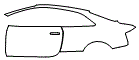 Door and Rear Fender Kit pattern for the 2013 Audi RS5 Avant
