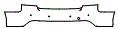 Rear Bumper Kit pattern for the 2013 Audi RS5 Avant