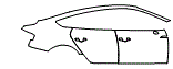 Door and Rear Fender Kit pattern for the 2025 Audi RS5 Sportback