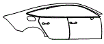Door and Rear Fender Kit pattern for the 2025 Audi S7