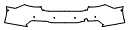 Rear Bumper Kit pattern for the 2025 Audi S7