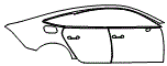 Door and Rear Fender Kit pattern for the 2026 Audi RS7