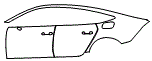 Door and Rear Fender Kit pattern for the 2025 Audi S7