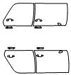 Door Kit pattern for the 2014 Audi RS7