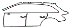 Door and Rear Fender Kit pattern for the 2025 Audi A4 allroad