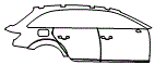 Door and Rear Fender Kit pattern for the 2017 Audi A4 allroad