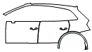 Door and Rear Fender Kit pattern for the 2025 Audi SQ5 (Previous Generation)