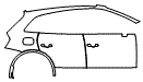 Door and Rear Fender Kit pattern for the 2025 Audi Q5 (Previous Generation)