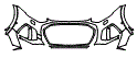 Bumper Kit pattern for the 2025 Audi Q5 (Previous Generation)
