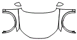Full Hood, Fender and Mirror Kit pattern for the 2025 Audi SQ5 (Previous Generation)