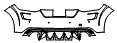 Rear Bumper Kit pattern for the 2019 Audi TT