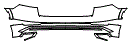 Rear Bumper Kit pattern for the 2022 Audi Q8