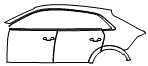 Door and Rear Fender Kit pattern for the 2021 Audi SQ8