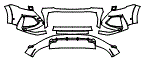 Bumper Kit pattern for the 2021 Audi RS Q8