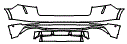 Rear Bumper Kit pattern for the 2021 Audi RS Q8