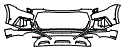 Bumper Kit pattern for the 2021 Audi SQ8