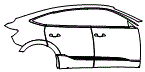 Door and Rear Fender Kit pattern for the 2023 Audi e-tron