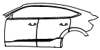 Door and Rear Fender Kit pattern for the 2023 Audi e-tron