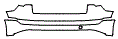 Rear Bumper Kit pattern for the 2023 Audi e-tron