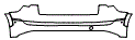 Rear Bumper Kit pattern for the 2023 Audi e-tron