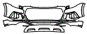 Bumper Kit pattern for the 2021 Audi Q8