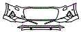 Bumper Kit pattern for the 2023 Audi e-tron