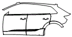 Door and Rear Fender Kit pattern for the 2023 Audi e-tron