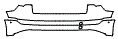 Rear Bumper Kit pattern for the 2023 Audi e-tron
