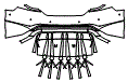 Rear Bumper Kit pattern for the 2022 Audi e-tron GT