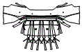 Rear Bumper Kit pattern for the 2022 Audi e-tron GT