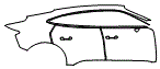 Door and Rear Fender Kit pattern for the 2027 Audi e-tron GT