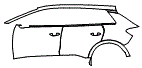 Rear Fender and Door Kit pattern for the 2026 Audi Q4 e-tron