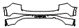 Rear Bumper Kit pattern for the 2026 Audi Q4 e-tron