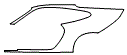 Rear Fender Kit pattern for the 2005 Porsche 911
