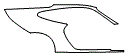 Rear Fender Kit pattern for the 2005 Porsche 911