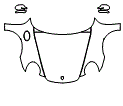 Hood, Fender and Mirror Kit pattern for the 2008 Porsche 911