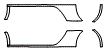 Rocker Panel Kit pattern for the 2005 Porsche 911